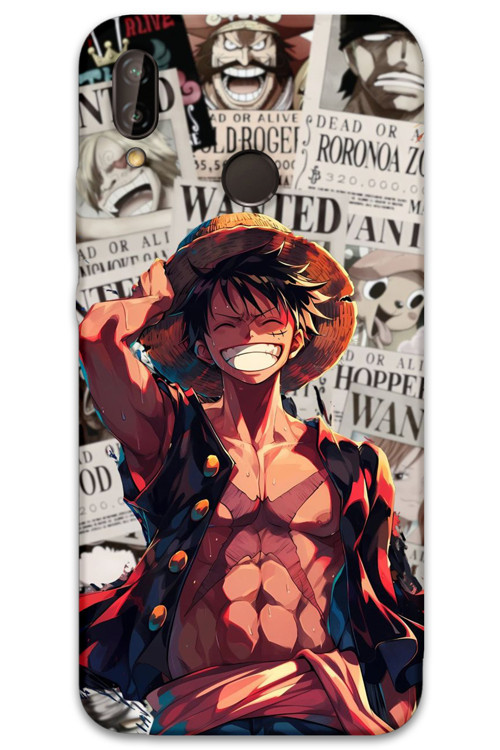 Huawei P Smart 2019 Uyumlu Anime Desenli Telefon Kılıfı + Ekran Koruyucu - 5754