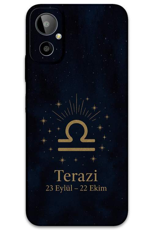 Gm 23 Se Uyumlu Terazi Burcu Desenli Telefon Kılıfı + Ekran Koruyucu - 5774