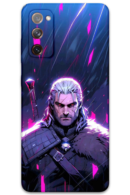 Galaxy S20 Fe Uyumlu Geralt Desenli Telefon Kılıfı + Ekran Koruyucu - 5826