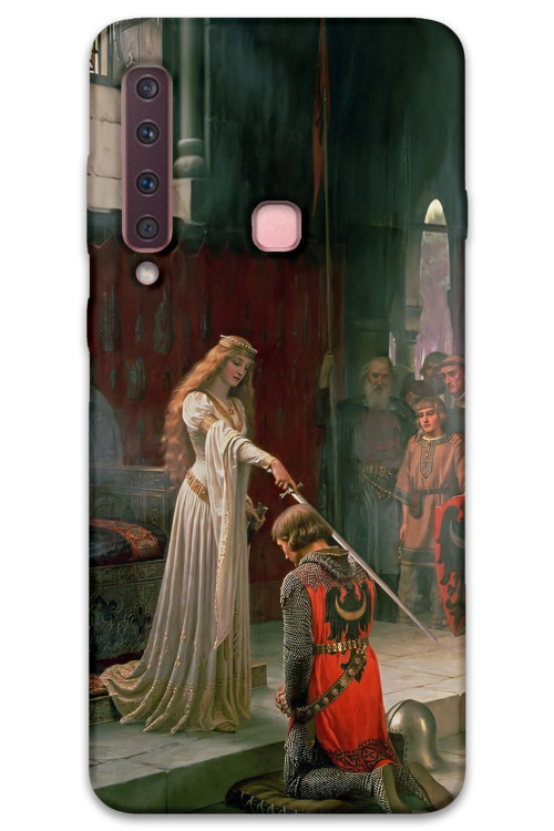 Galaxy A9 2018 Uyumlu Retro Desenli Telefon Kılıfı + Ekran Koruyucu - 5835