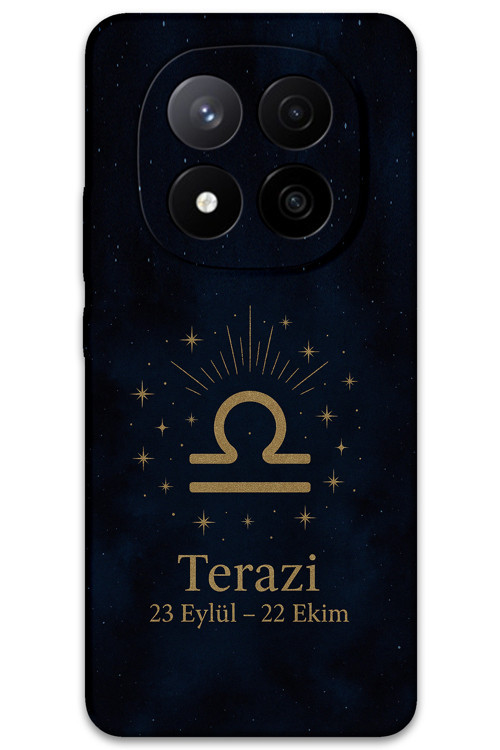 Poco X7 Uyumlu Terazi Burcu Desenli Telefon Kılıfı + Ekran Koruyucu - 5774