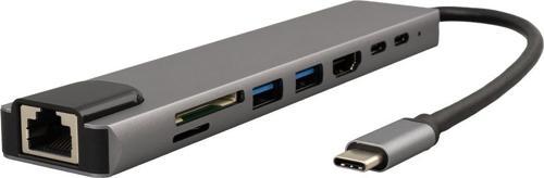 TYPE-C 8IN1 HDMI COK FONKSIYONLU USB 3.0 DOCK STATION