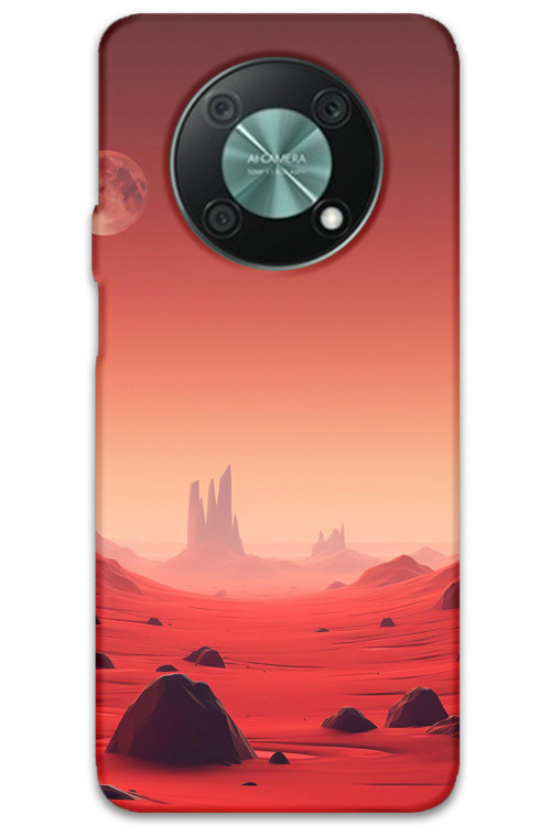 Huawei Nova Y90 Uyumlu Uzay Desenli Telefon Kılıfı + Ekran Koruyucu - 5859