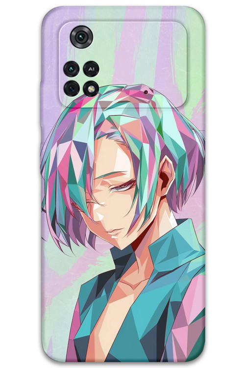 Poco M4 Pro 4G Uyumlu Anime Desenli Telefon Kılıfı + Ekran Koruyucu - 5743