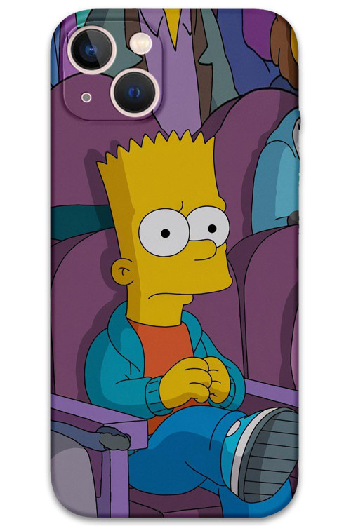 İphone 13 Uyumlu Çizgi Film Desenli Telefon Kılıfı + Ekran Koruyucu - 5821