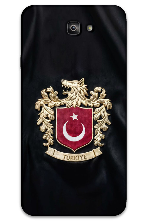 Galaxy J7 Prime Uyumlu Türk Desenli Telefon Kılıfı + Ekran Koruyucu - 5855