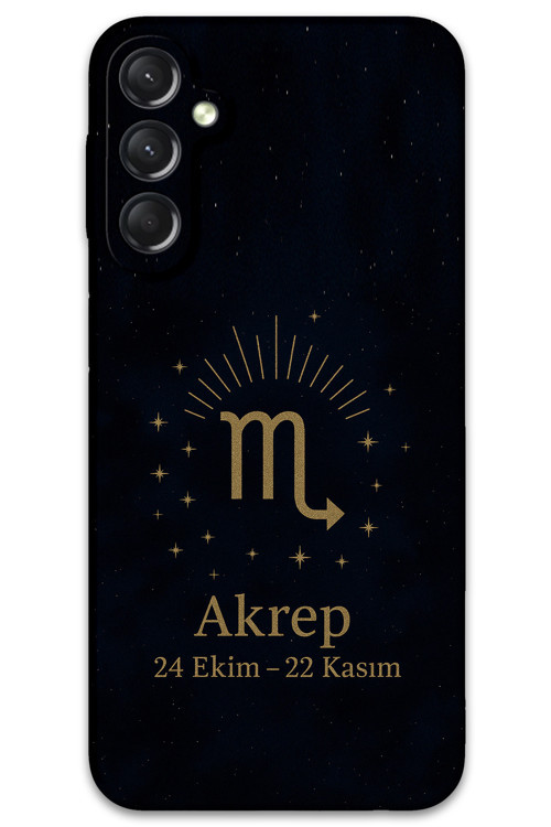 Galaxy A34 Uyumlu Akrep Burcu Desenli Telefon Kılıfı + Ekran Koruyucu - 5775