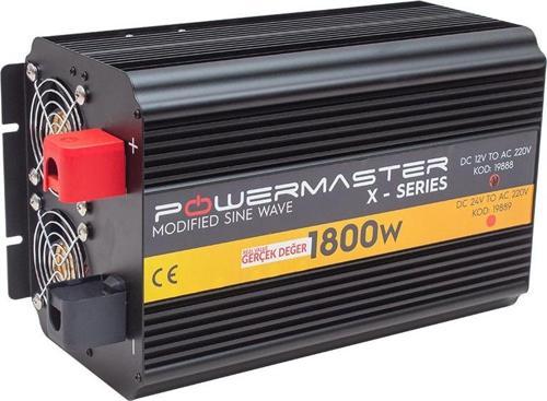PWR1800-12 ÇİFT DİJİTAL EKRAN 12 VOLT - 1800 WATT MODIFIED SINUS WAVE INVERTER