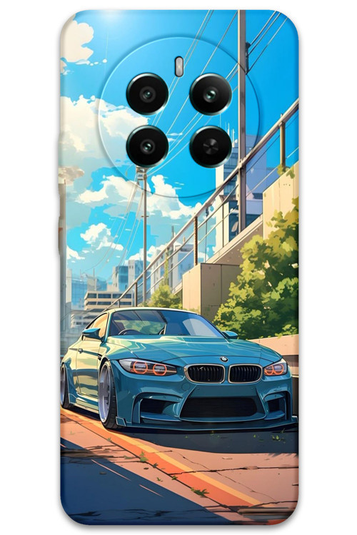 Realme 12 Plus Uyumlu Araba Desenli Telefon Kılıfı + Ekran Koruyucu - 5760