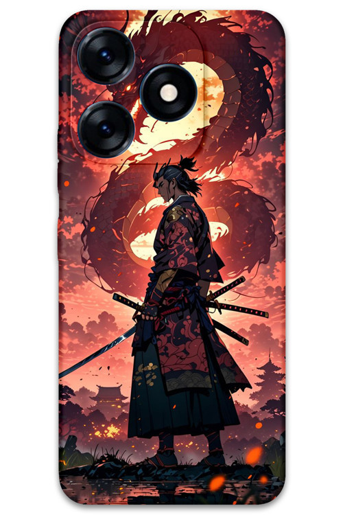 Tecno Spark 20C Uyumlu Anime Desenli Telefon Kılıfı + Ekran Koruyucu - 5751