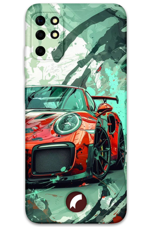 Reeder S19 Max Uyumlu Araba Desenli Telefon Kılıfı + Ekran Koruyucu - 5765