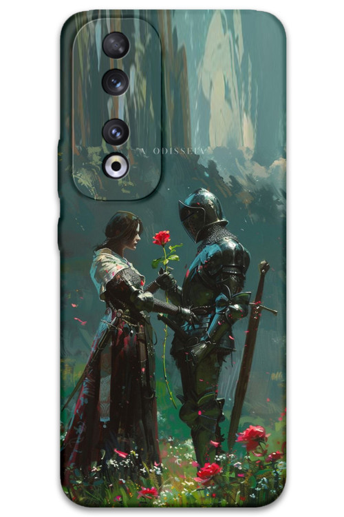 Huawei Honor 90 Uyumlu Retro Desenli Telefon Kılıfı + Ekran Koruyucu - 5839