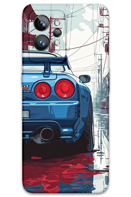 Realme Gt 2 Pro Uyumlu Araba Desenli Telefon Kılıfı + Ekran Koruyucu - 5761