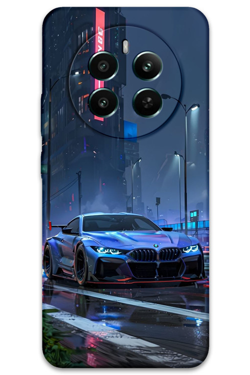 Realme 12 Plus Uyumlu Araba Desenli Telefon Kılıfı + Ekran Koruyucu - 5767