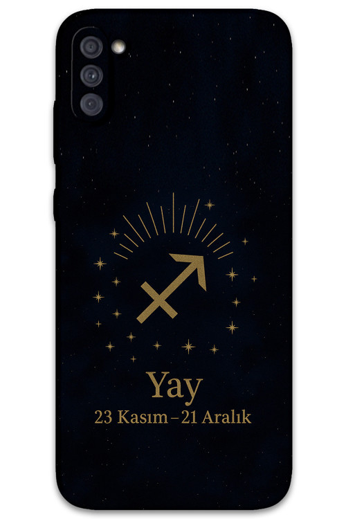 Galaxy M11 Uyumlu Yay Burcu Desenli Telefon Kılıfı + Ekran Koruyucu - 5776