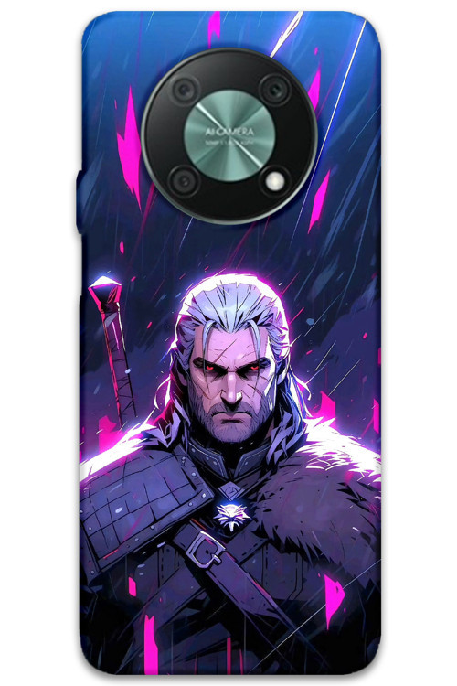Huawei Nova Y90 Uyumlu Geralt Desenli Telefon Kılıfı + Ekran Koruyucu - 5826