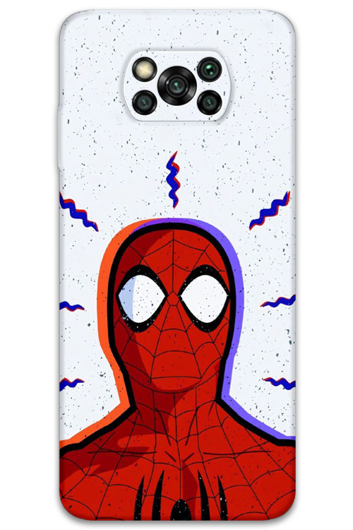 Poco X3 Pro Uyumlu Spiderman Desenli Telefon Kılıfı + Ekran Koruyucu - 5830