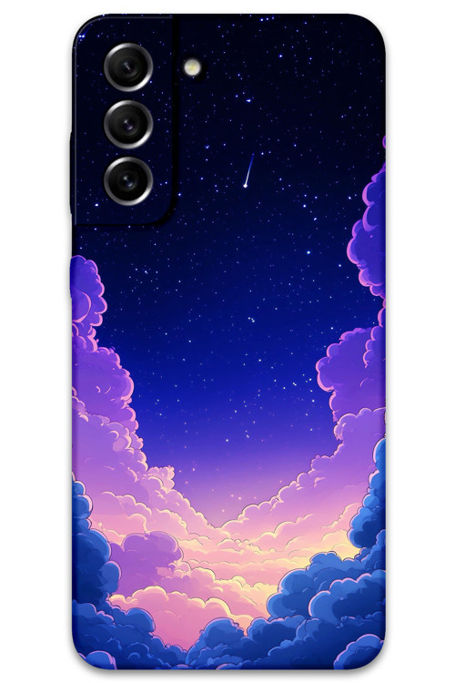 Galaxy S22 Plus Uyumlu Uzay Desenli Telefon Kılıfı + Ekran Koruyucu - 5867