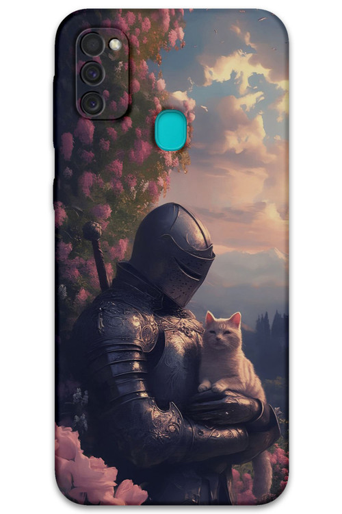 Galaxy M21 Uyumlu Koç Burcu Desenli Telefon Kılıfı + Ekran Koruyucu - 5768