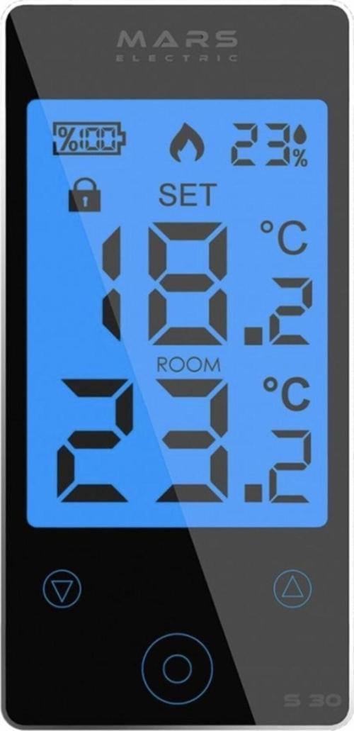 S45 Wifi Kablosuz Internetli Akıllı Termostat - Nem Ölçerli