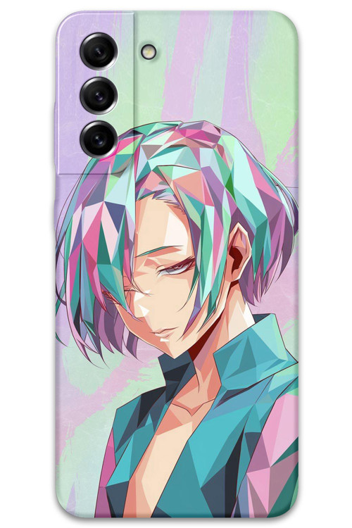 Galaxy S21 Plus Uyumlu Anime Desenli Telefon Kılıfı + Ekran Koruyucu - 5743