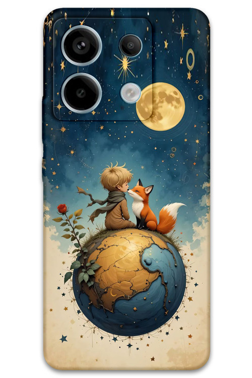 Poco M6 Pro Uyumlu Çizgi Film Desenli Telefon Kılıfı + Ekran Koruyucu - 5823