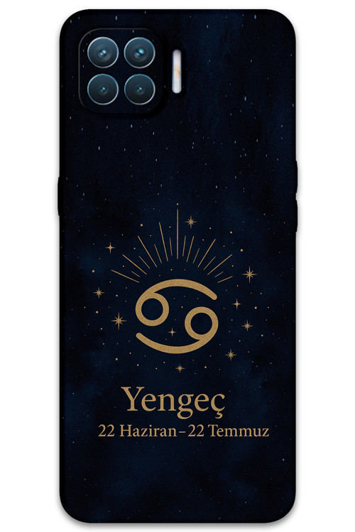 Oppo A73 Uyumlu Yengeç Burcu Desenli Telefon Kılıfı + Ekran Koruyucu - 5771