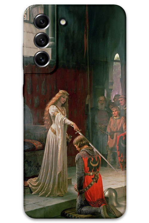 Galaxy S21 Plus Uyumlu Retro Desenli Telefon Kılıfı + Ekran Koruyucu - 5835