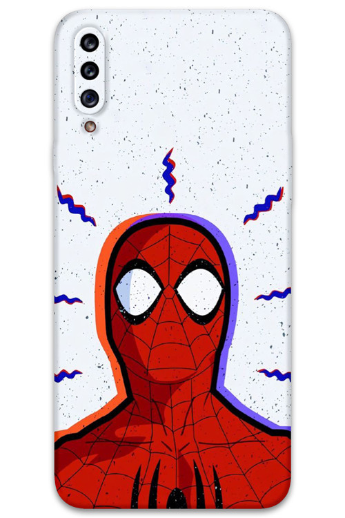 Galaxy A20S Uyumlu Spiderman Desenli Telefon Kılıfı + Ekran Koruyucu - 5830