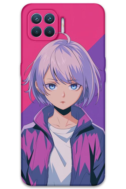 Oppo Reno 4 Lite Uyumlu Anime Desenli Telefon Kılıfı + Ekran Koruyucu - 5742