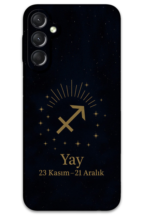 Galaxy A24 Uyumlu Yay Burcu Desenli Telefon Kılıfı + Ekran Koruyucu - 5776
