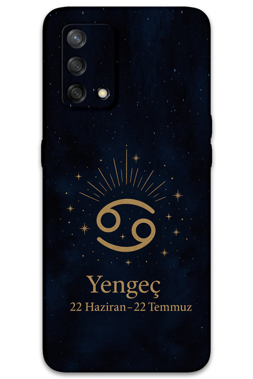 Oppo A74 Uyumlu Yengeç Burcu Desenli Telefon Kılıfı + Ekran Koruyucu - 5771