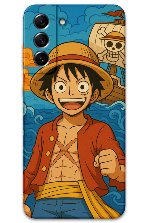 Galaxy S21 Plus Uyumlu Anime Desenli Telefon Kılıfı + Ekran Koruyucu - 5753