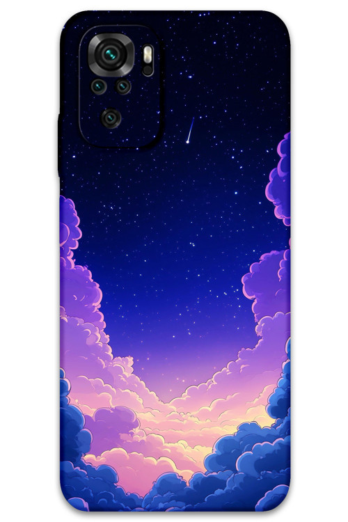 Xiaomi Redmi Note 10 Uyumlu Uzay Desenli Telefon Kılıfı + Ekran Koruyucu - 5867