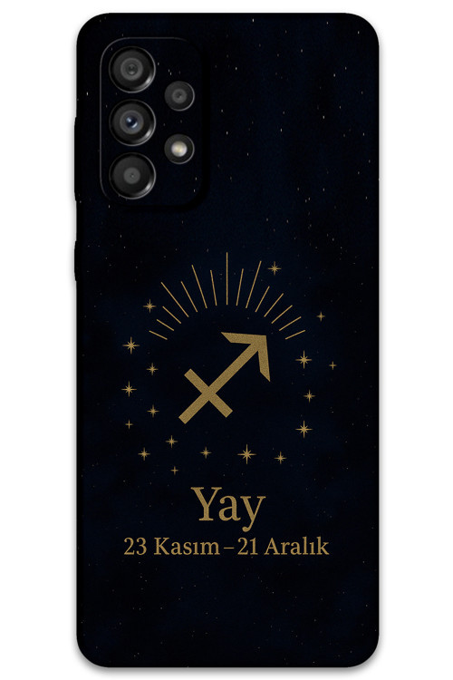 Galaxy A32 Uyumlu Yay Burcu Desenli Telefon Kılıfı + Ekran Koruyucu - 5776