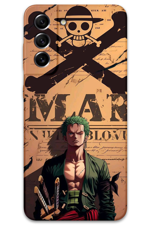 Galaxy S21 Plus Uyumlu Anime Desenli Telefon Kılıfı + Ekran Koruyucu - 5755