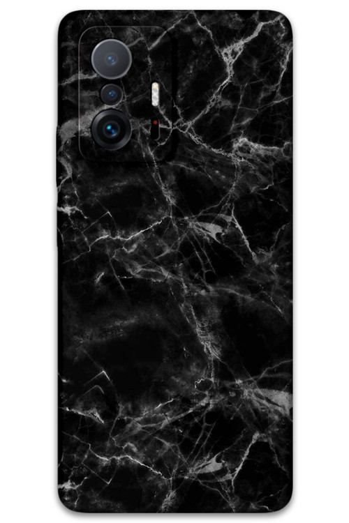 Xiaomi Mi 11T Pro Uyumlu Mermer Desenli Telefon Kılıfı + Ekran Koruyucu - 5815