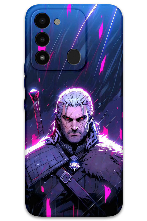 Tecno Spark 8C Uyumlu Geralt Desenli Telefon Kılıfı + Ekran Koruyucu - 5826