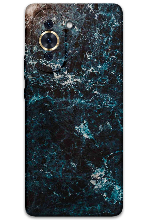 Huawei Nova 10 Uyumlu Mermer Desenli Telefon Kılıfı + Ekran Koruyucu - 5819