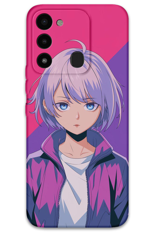 Tecno Spark 8C Uyumlu Anime Desenli Telefon Kılıfı + Ekran Koruyucu - 5742