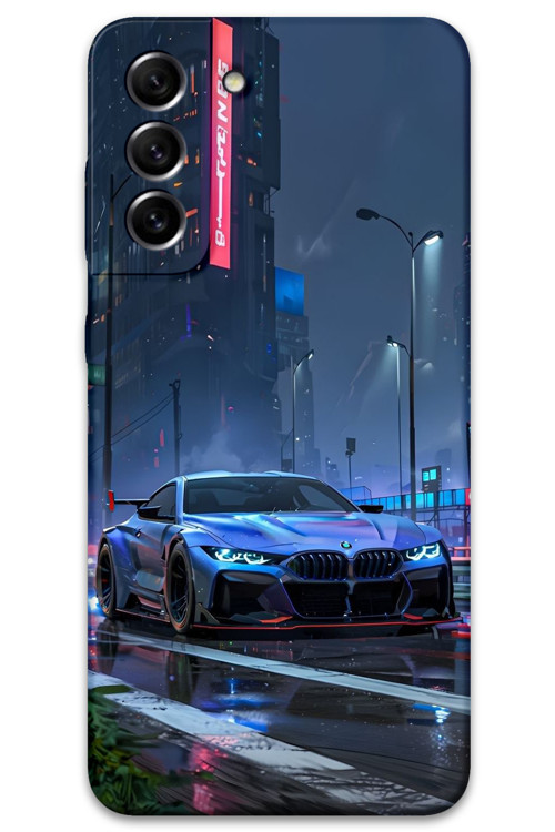 Galaxy S21 Plus Uyumlu Araba Desenli Telefon Kılıfı + Ekran Koruyucu - 5767