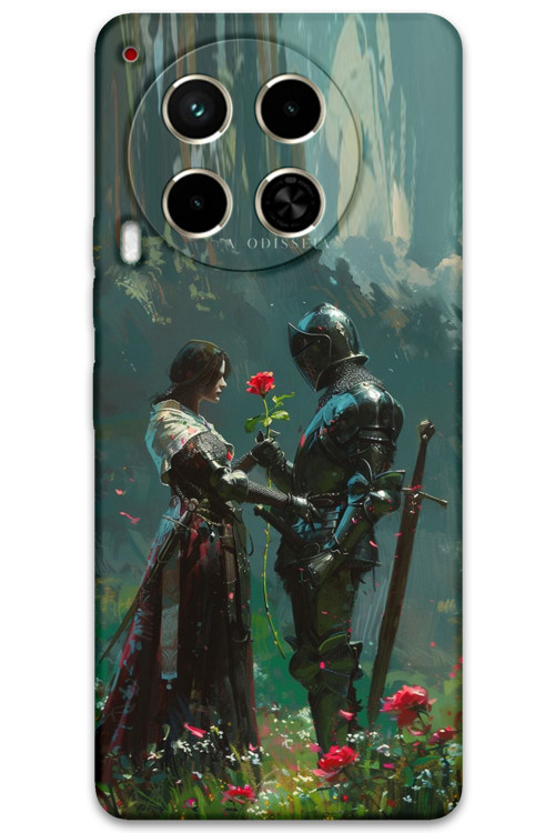Tecno Camon 30 Uyumlu Retro Desenli Telefon Kılıfı + Ekran Koruyucu - 5839