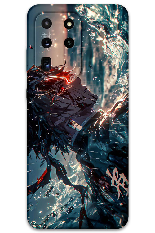 Galaxy S20 Ultra Uyumlu Anime Desenli Telefon Kılıfı + Ekran Koruyucu - 5749