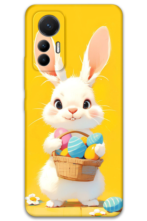 Xiaomi Mi 12 Lite Uyumlu Tavşan Desenli Telefon Kılıfı + Ekran Koruyucu - 5806