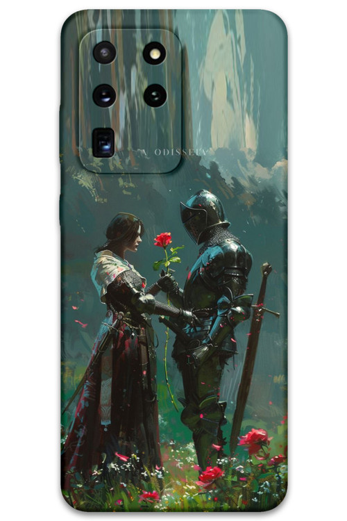 Galaxy S20 Ultra Uyumlu Retro Desenli Telefon Kılıfı + Ekran Koruyucu - 5839