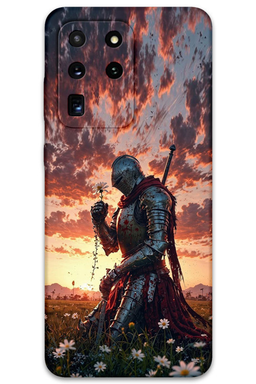 Galaxy S20 Ultra Uyumlu Retro Desenli Telefon Kılıfı + Ekran Koruyucu - 5842