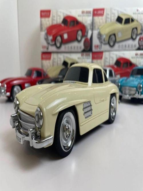 Klasik Benz Model 10W Bluetooth Hoparlör Işıklı Fm Radyo Usb Tf Aux Destekli Speaker