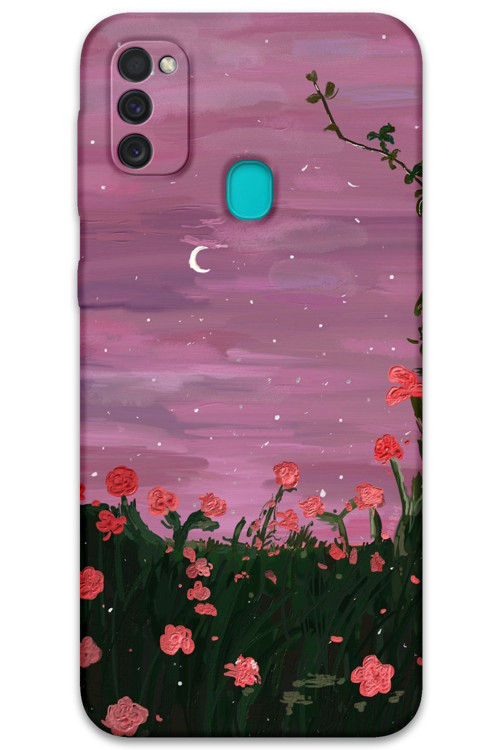 Galaxy M21 Uyumlu Çizgi Film Desenli Telefon Kılıfı + Ekran Koruyucu - 5820