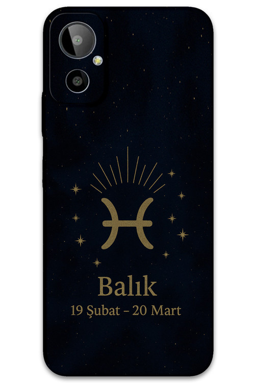 Gm 23 Se Uyumlu Balık Burcu Desenli Telefon Kılıfı + Ekran Koruyucu - 5779