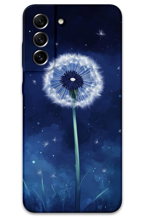 Galaxy S21 Fe Uyumlu Çiçek Desenli Telefon Kılıfı + Ekran Koruyucu - 5787